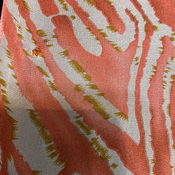 Pink/ orange zebra pattern design poncho/ wrap/ cover up - 1 Size - Picture 7 of 10